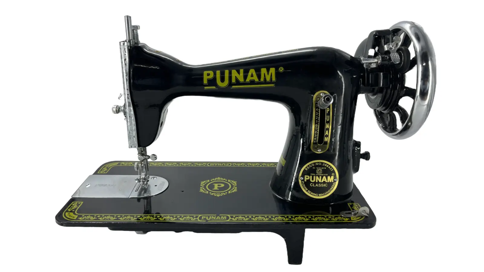 PUNAM Classic Tailor SV सिलाई मशीन — काला