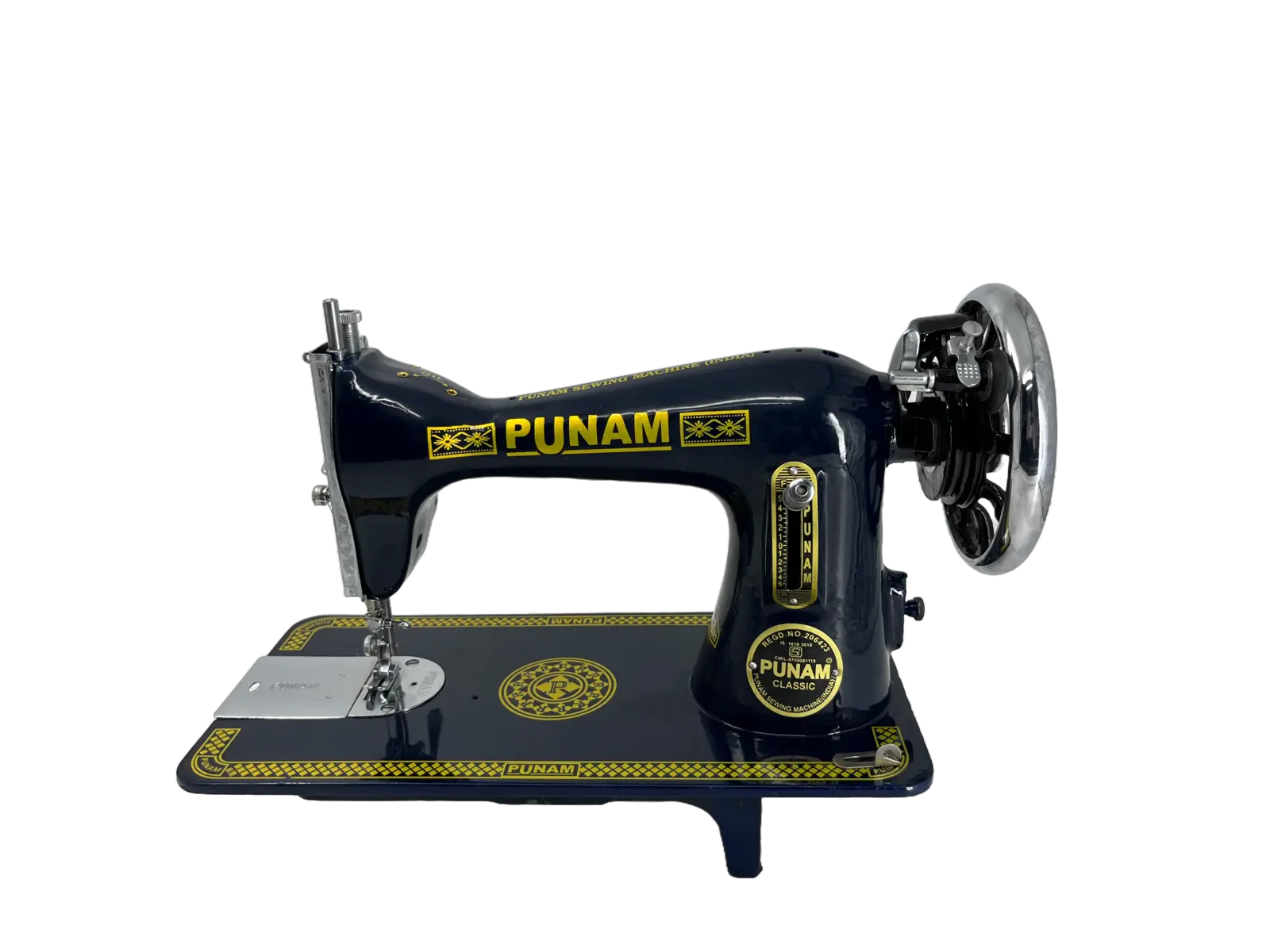 PUNAM Classic Tailor SV सिलाई मशीन — नीला — नीला