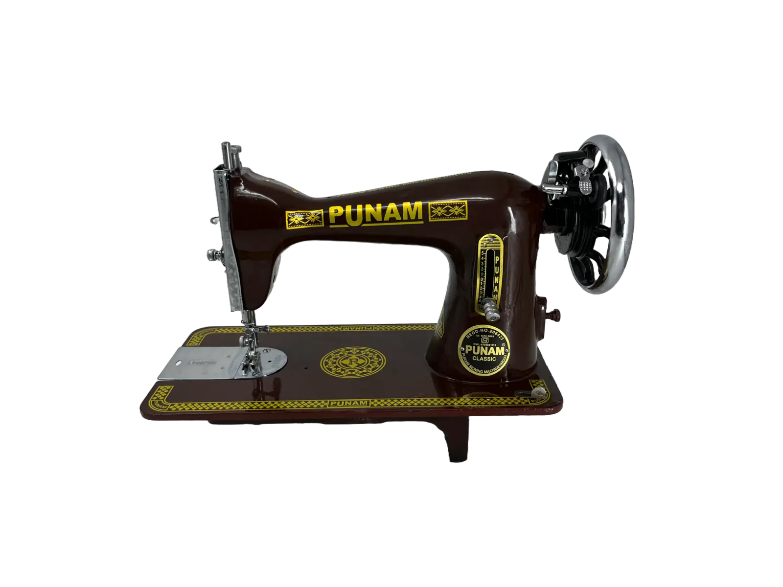PUNAM Classic Tailor SV सिलाई मशीन — भूरा — भूरा