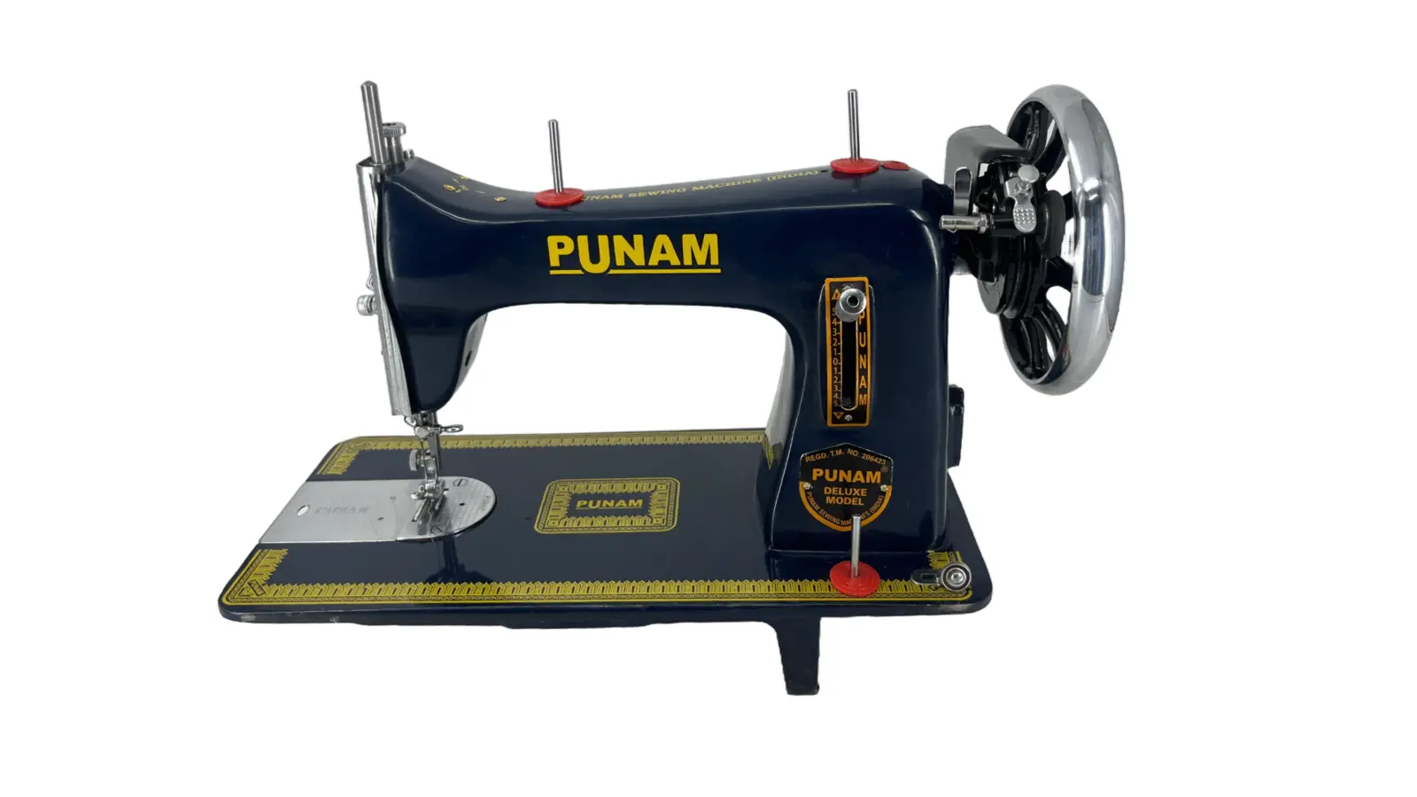 PUNAM Delux Model SV सिलाई मशीन — नीला — नीला
