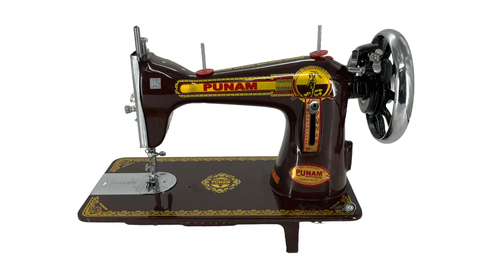 PUNAM Kissan Tailor SV सिलाई मशीन — भूरा — भूरा