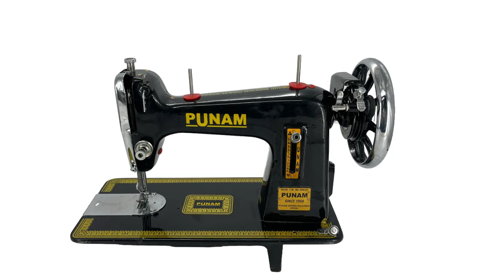 PUNAM Link SV सिलाई मशीन — काला — काला