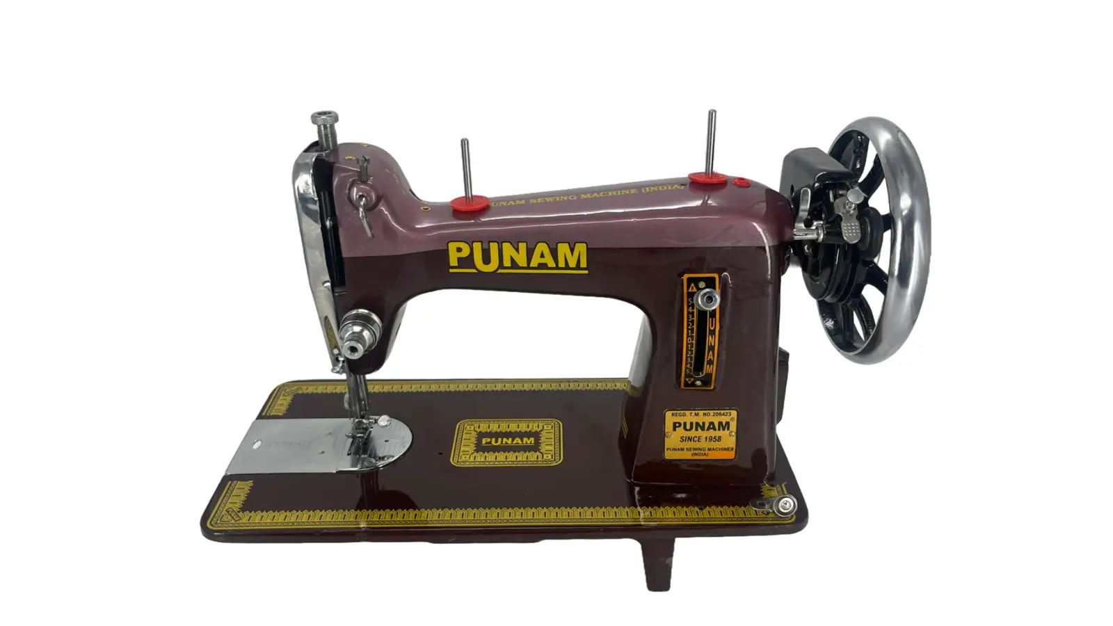 PUNAM Link SV सिलाई मशीन — डबल ब्राउन — डबल ब्राउन