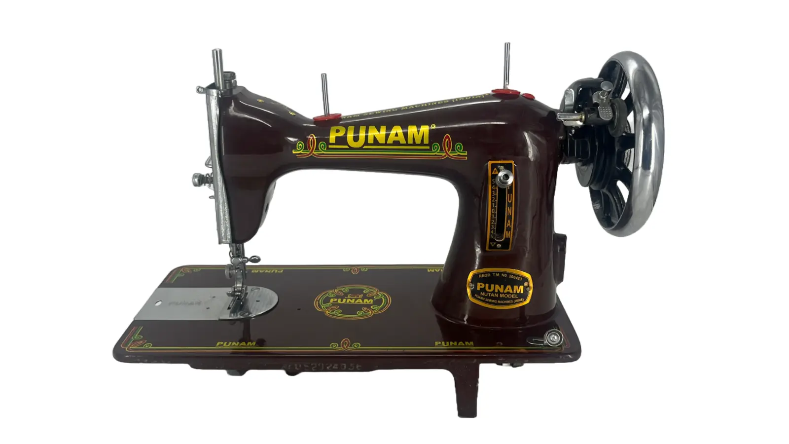 PUNAM Nutan SV सिलाई मशीन — भूरा — भूरा