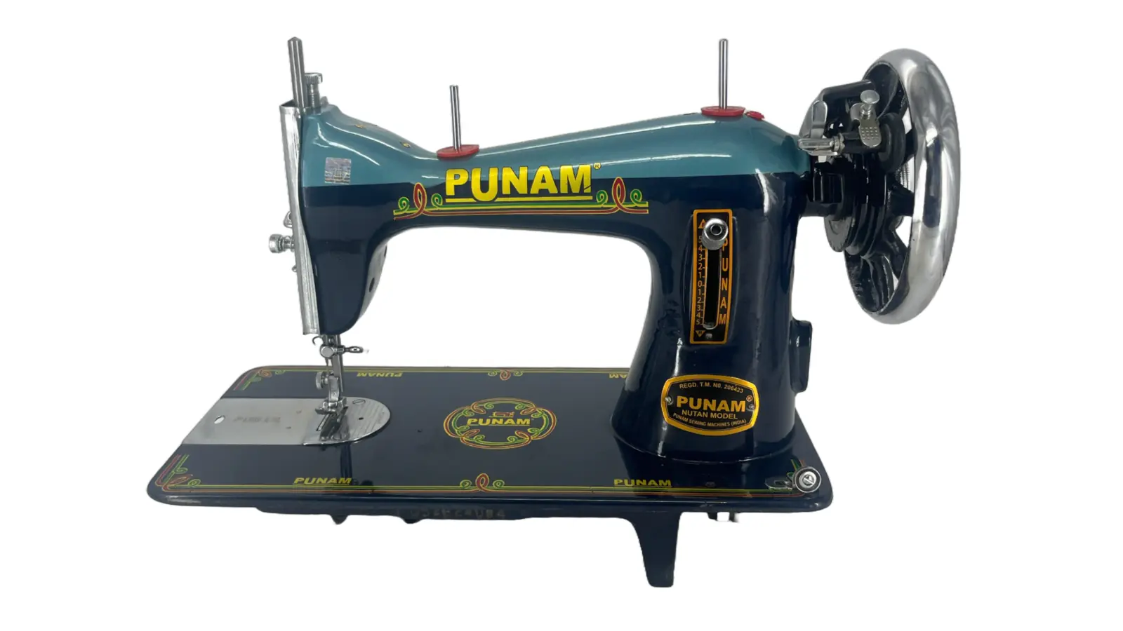 PUNAM Nutan SV सिलाई मशीन — डबल ब्लू — डबल ब्लू