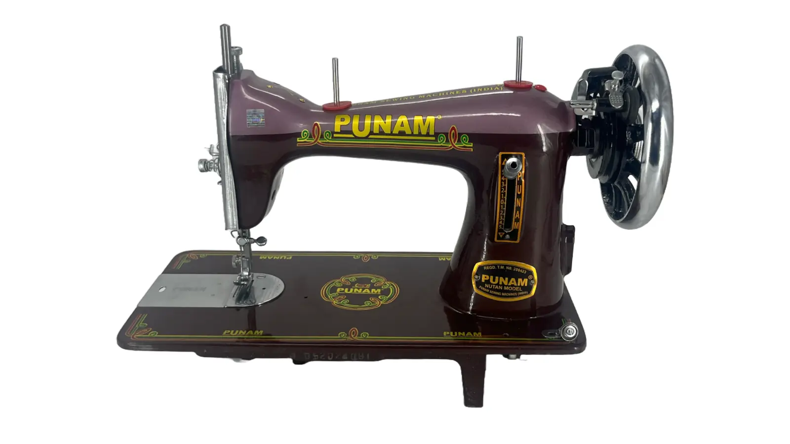 PUNAM Nutan SV सिलाई मशीन — डबल ब्राउन — डबल ब्राउन
