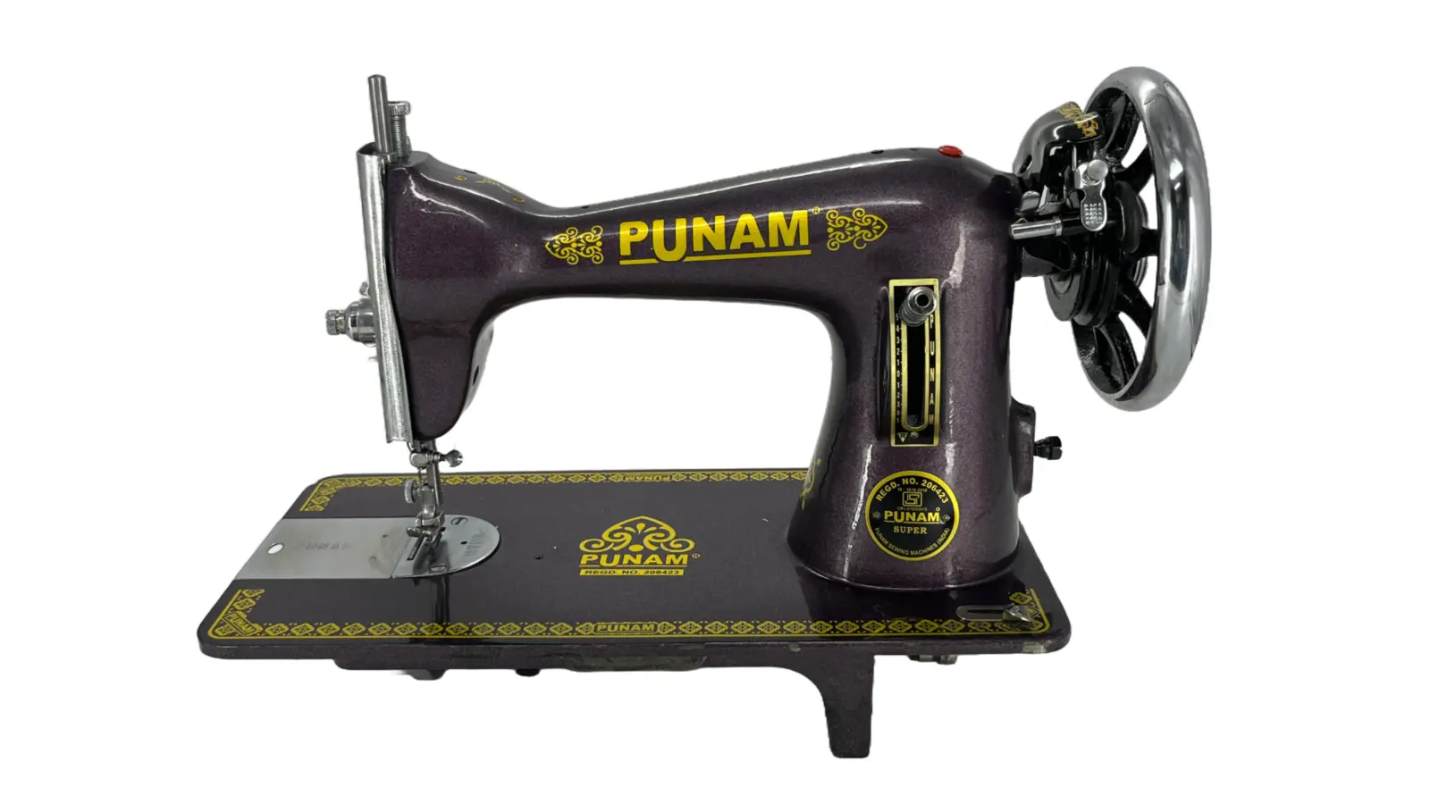 PUNAM Super Round SV सिलाई मशीन — बैंगनी — बैंगनी